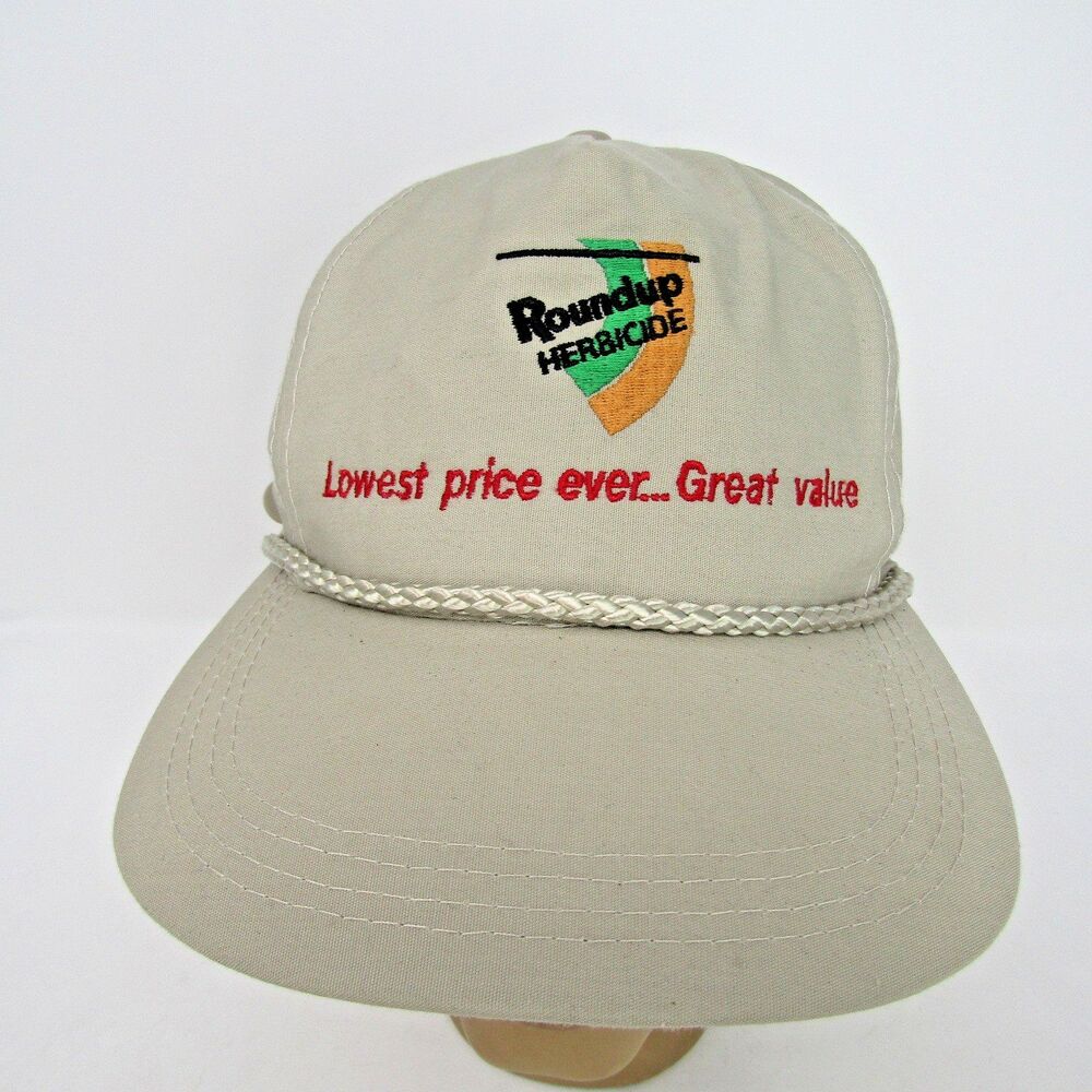 Vintage Roundup Herbicide Hat Agriculture Farm Seed Crop Plants Cap Fertilizer